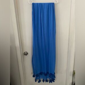 Blue Long Scarf Shawl